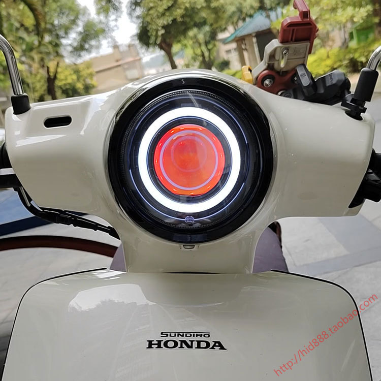 Applicable to the New 2025 Honda Ns125La Small Headlight Assembly Modified with Led Bi-Xenon Lens Angel Eyes Applicable to the New 2025 Honda Ns125La Small Headlight Assembly Modified with Led Bi-Xenon Lens Angel Eyes