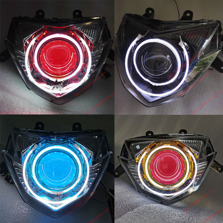 Ghost fire 3 generation IRX headlight War speed headlight assembly Electric Ferris Angel eye Devil eye Sea 5LED double light lens