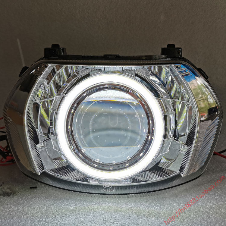 Suitable for Yamaha Rising Eagle 125 Headlight Assembly Change Loading Light LED Dual Light Lens Angel Eye Xenon Headlight-Taobao