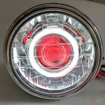 Suitable for Honda CB400 headlight assembly super bright LED dual lens Angel eye demon round light