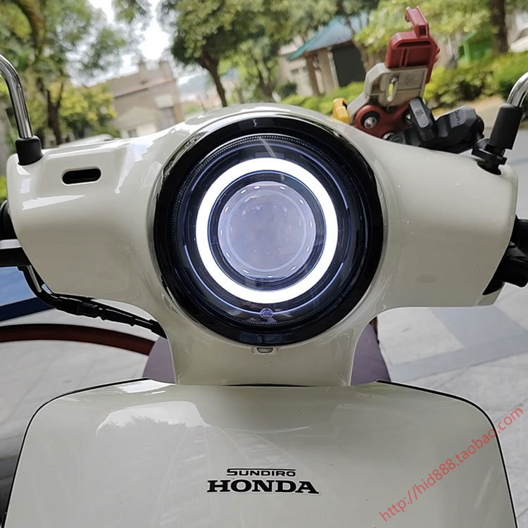 Suitable for the New 2025 Honda Ns125La Headlight Assembly Modified Led Bifocal Lens Angel Eyes