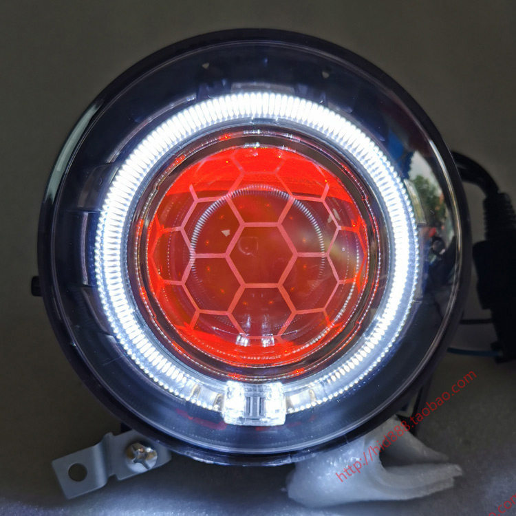 The tortoise headlamp small tortoise headlamp assembled cellular 5led double light lens angel eye app eye demon