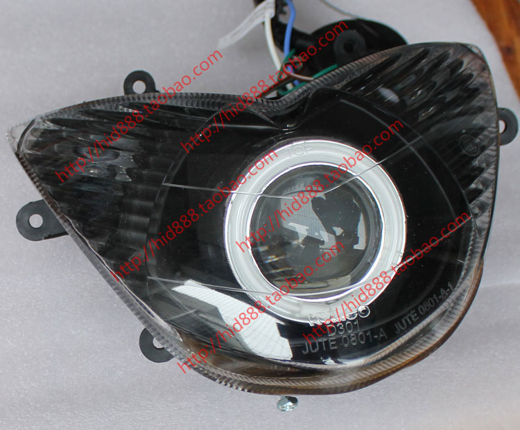 Gwangyang Jinli ống kính ống kính Đôi lắp ráp Ống Kính Xe Máy GP110 sửa đổi thiên thần đèn xenon mắt đèn xe dream