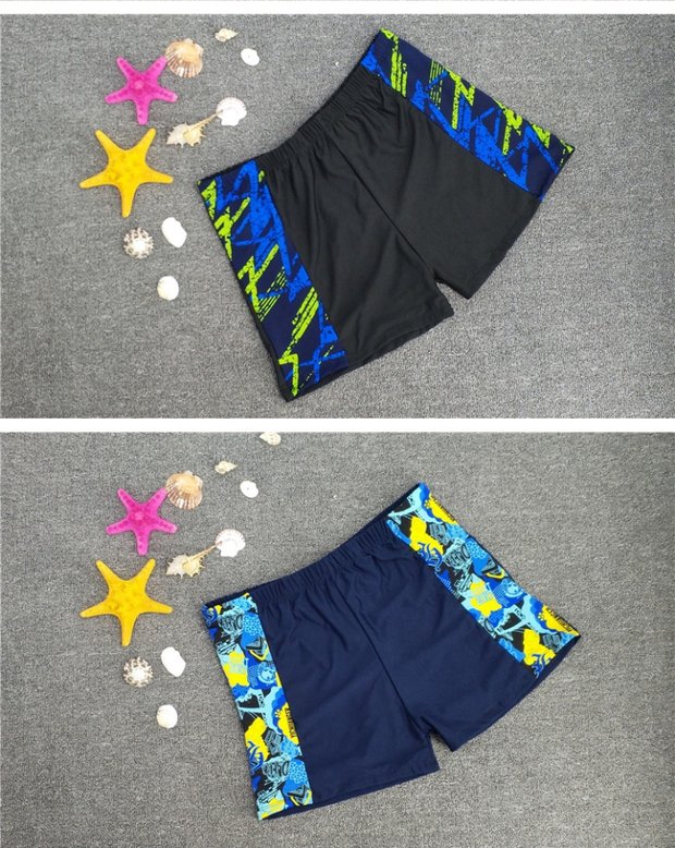 Quần bơi nam boxer suối nước nóng siêu lớn kích thước rộng thoải mái cộng với phân bón XL áo tắm nam thêm quần đi biển lớn quần tắm biển nam