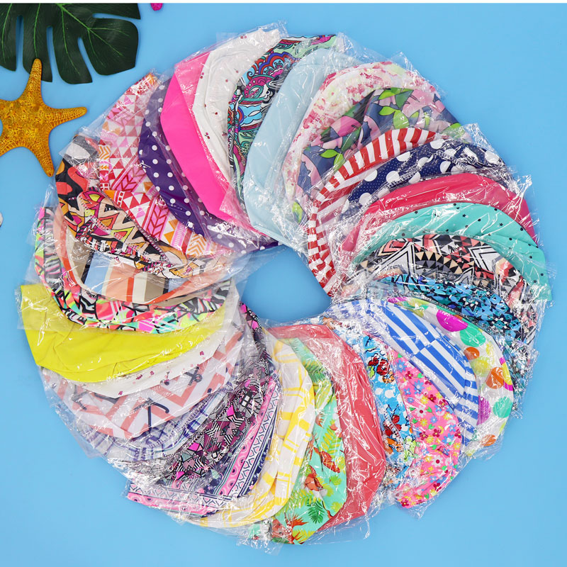 Nylon Color Solid Color Cloth Swimming Cap Comfortable Swimming Cap for Adult Men, Ladies and Children