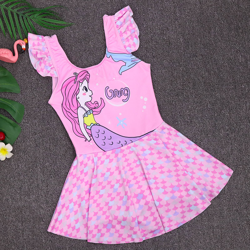 Children's Swimsuit Girls Summer Children's Big Boy Girl Baby Princess Cute Siamese 2022 New Swimsuit