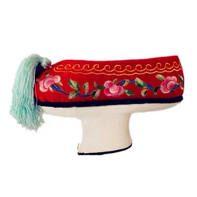 Qing Dynasty Palace Drama Zhen Huan's Legend Flower Pot Soled Shoes Universal Qing Dynasty Wood Soled Costume Shoes Single Shoes Checked Shoes Children's Flag Shoes Solid Wood