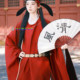 New High-End Hanfu Wedding Hat, Unisex, Tang Dynasty Top Scholar Hat, Chinese-Style Groom Hat, Li Bai Hat
