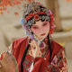 Peking Opera Costume for Solo Performance, High-End Wrinkled Fabric Embroidered Dress for the Role of Flower Girl, Ancient Costume for the Role of the Empress Drunk with Wine