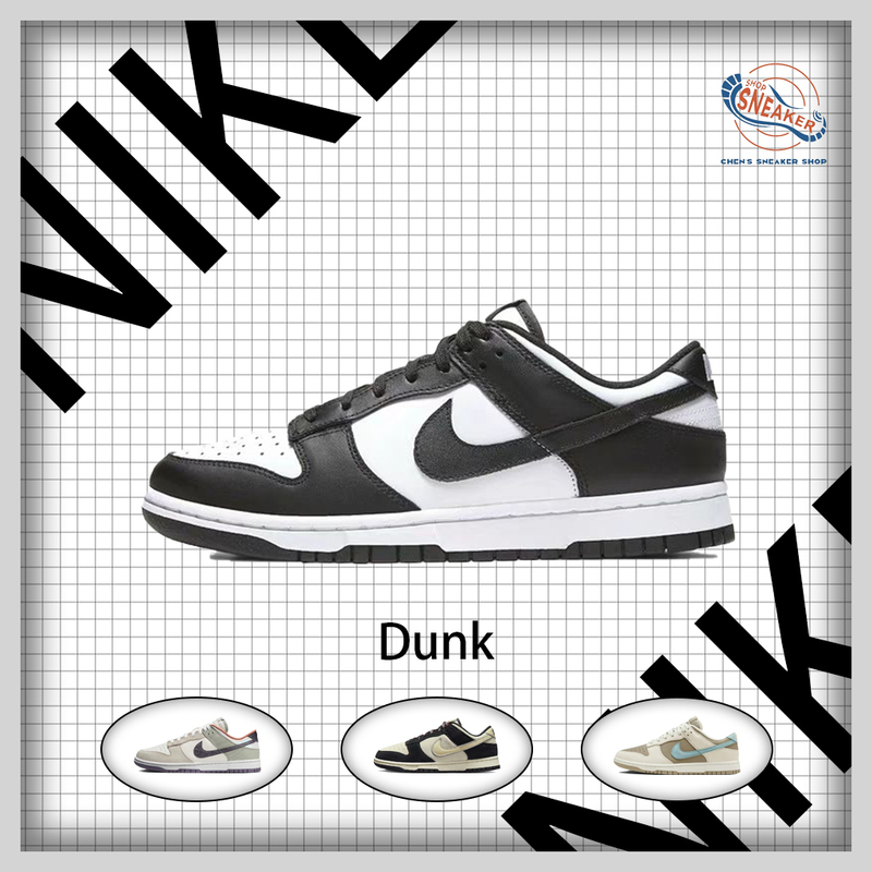 Nike/Nike Dunk Black and White Panda Casual Retro Trendy Men's and Women's Skate Shoes Dd1391-100