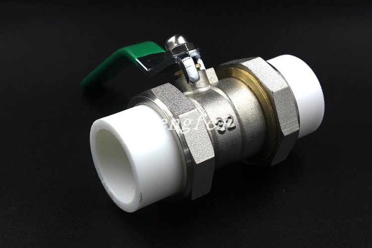 Xingfeng valve PPR double-head live valve copper valve 20 4 minutes 25 6 minutes 32 1 inch hot melt ball valve