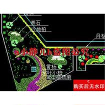A certain factory building project greening plan CAD drawing garden landscape dwg drawing