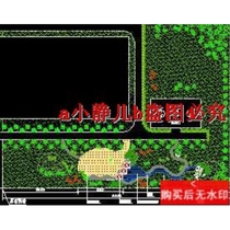 A factory greening layout plan CAD drawing garden landscape dwg drawing