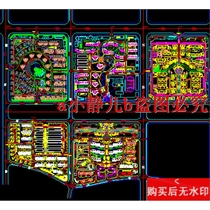 A certain town landscape planning cad drawing garden landscape dwg drawing