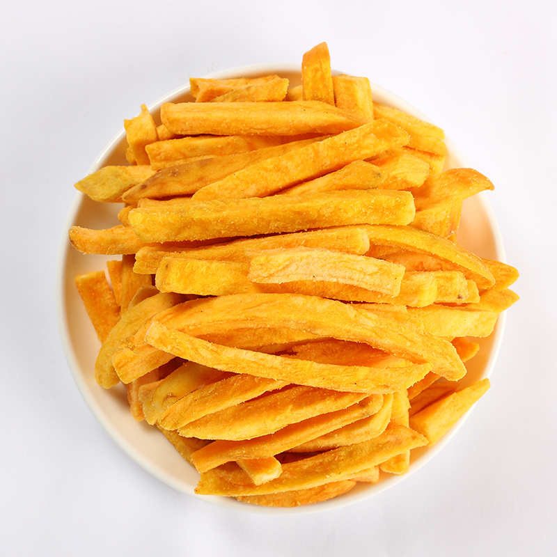 Foreign and vegetable sweet potato strips 120g gold ground melon strips original taste dehydrated honey fries dried sweet potato dried fruit and fruit dried casual snacks