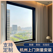 Hangzhou stainless steel window cover bay window with extremely narrow frame bedroom balcony window pass door cover door frame package installation