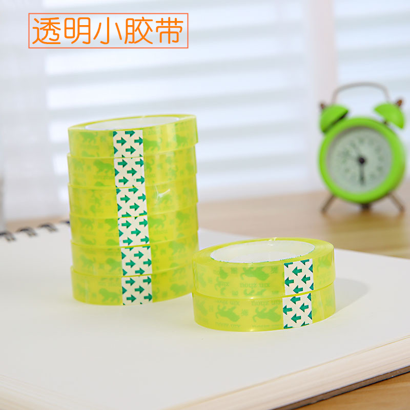 Transparent stationery adhesive tape super-adhesive type student office packing bag transparent adhesive tape closure with adhesive tape