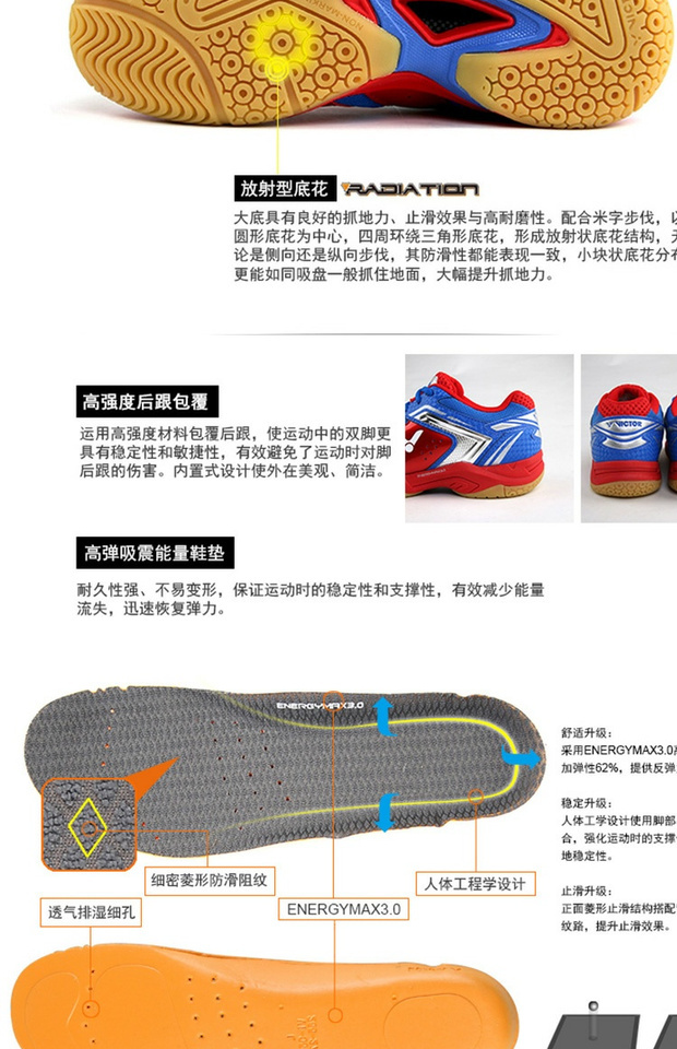 Chiến thắng chính hãng Chiến thắng giày nam Wicker giảm xóc SH-A501 / A610 / A960 giày sneaker