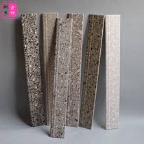 Antique gray small grain floor footline 100x800 retro corner anti-slip and wear-resistant kitchen dining skirting board