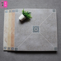 Antique mosaic shaped tile 600x600 living room and dining room floor tile anti-slip wear-resistant tile retro gray floor tile