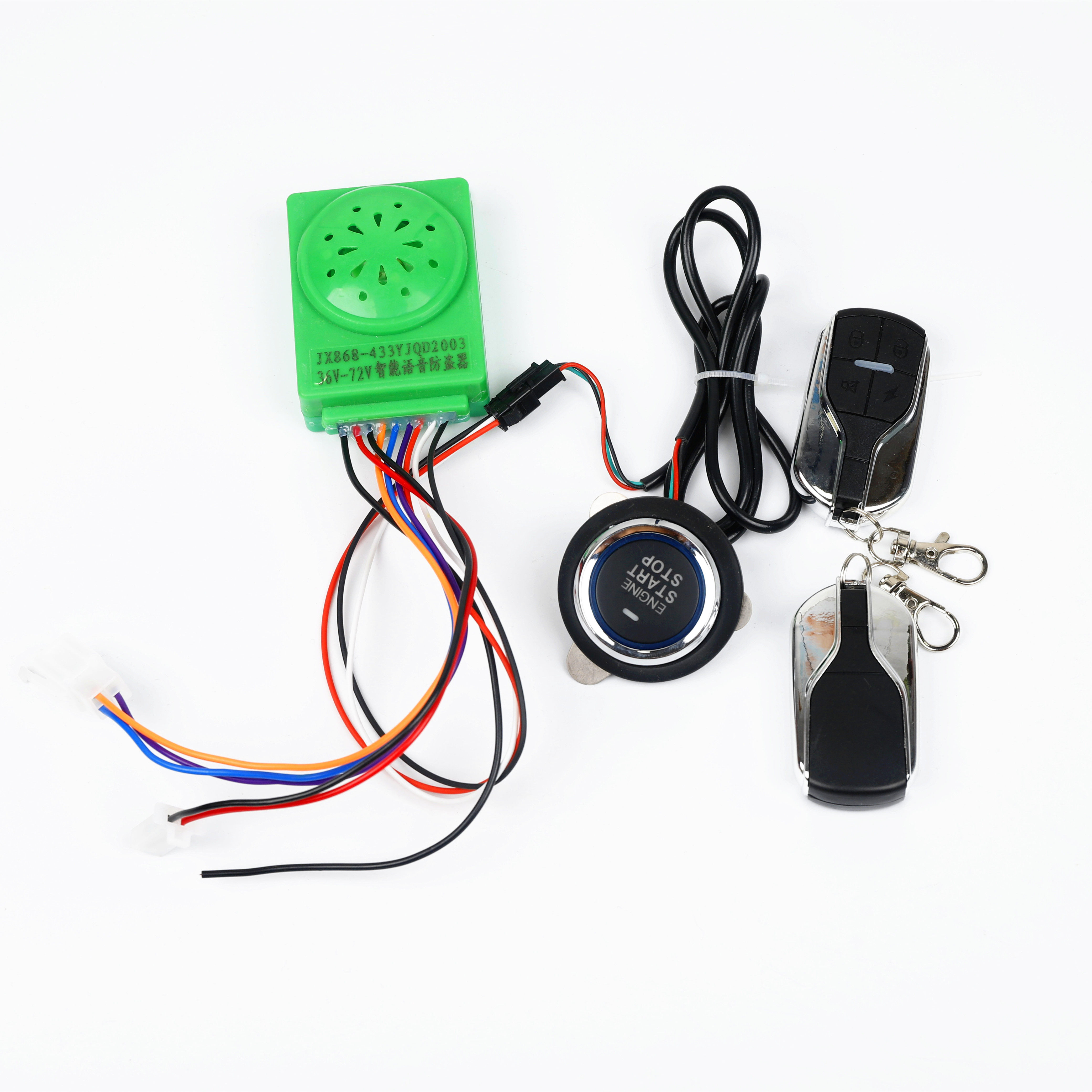 Khale electric car alarm electric car burglar alarm intelligent motor lock key to start remote control alarm lock