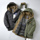 American casual hooded fashionable thickened warm down jacket
