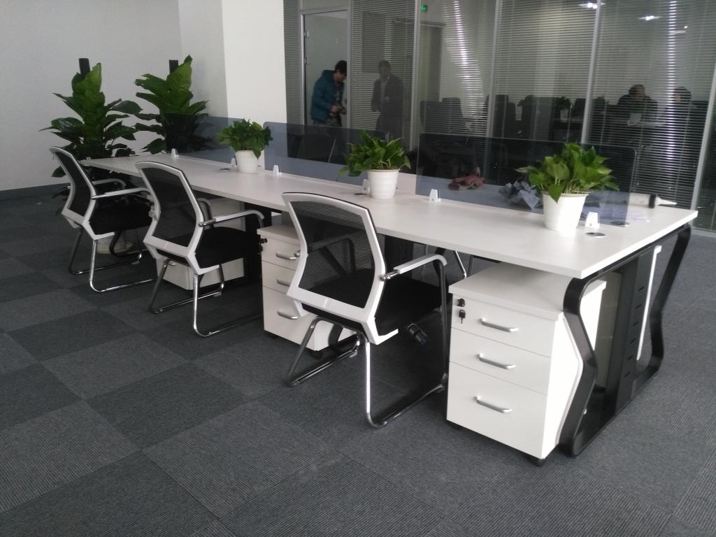 Bàn ghế văn phòng khung thép bàn máy tính bàn màn hình bàn vị trí bàn làm việc 2 4 6 8 người - Nội thất văn phòng
