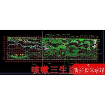 A city park green space landscape design cad drawing garden landscape dwg drawing