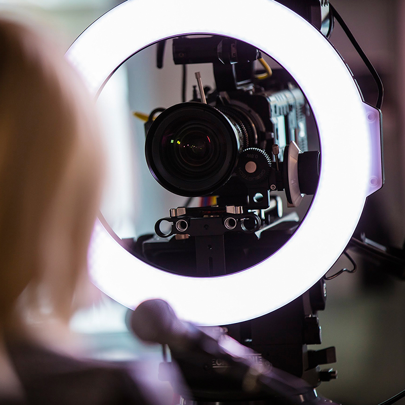 Fullesee R720 LED ring camera lamp eye light News camera Single eye ad shooting Tonic Light