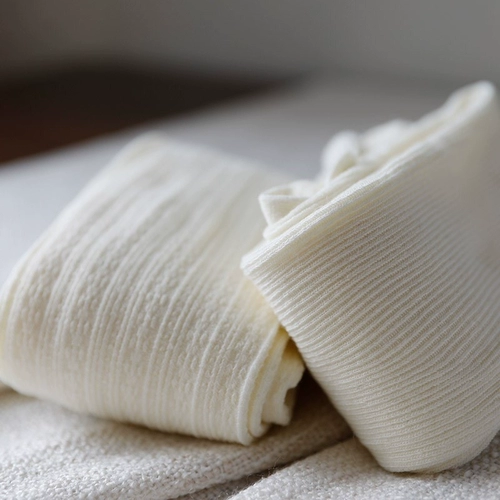 Базовые зимние штаны, сиреневые белые цветные шерстяные колготки, 2019, увеличенная толщина