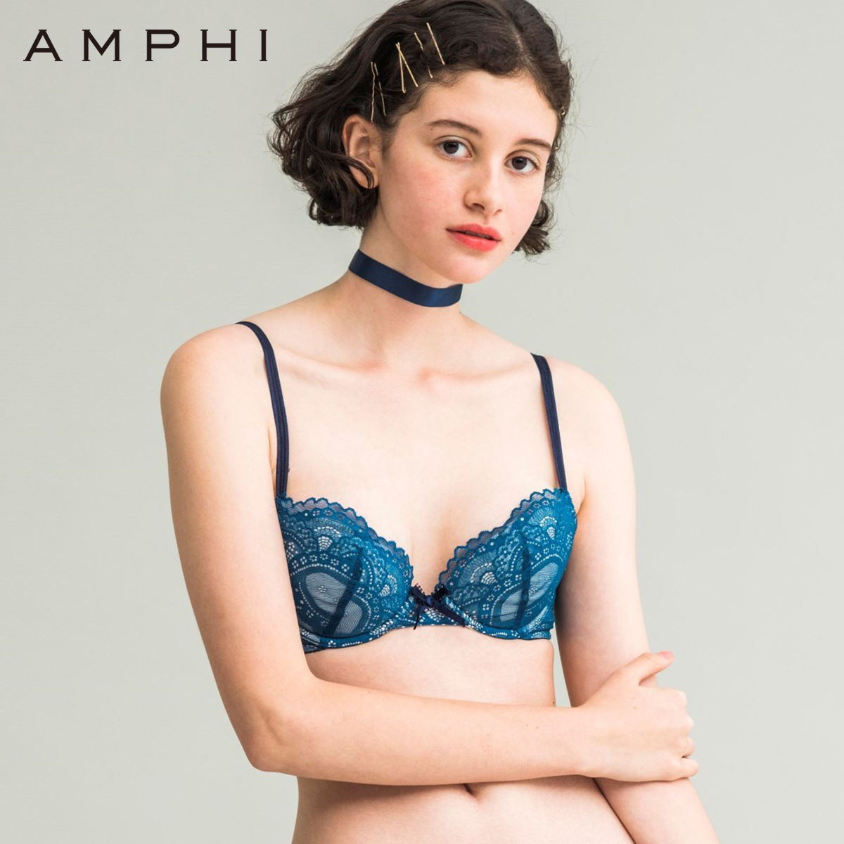 Amphi Wacoals cô gái ngọt ngào ren tròn và áo ngực thoải mái AB3419 - Áo ngực thể thao
