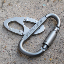 Safety hook buckle multifunctional quick buckle load-bearing buckle light weight with lock D buckle strap for rock climbing