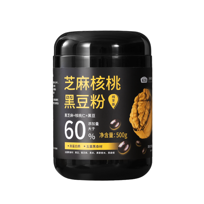 【燕之坊】黑芝麻核桃黑豆粉500g/罐