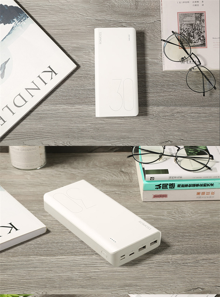 ROMOSS / Romans Sạc kho báu 30.000 mAh polymer dung lượng lớn Điện thoại di động gấp rút phổ biến điện thoại di động cảm giác8