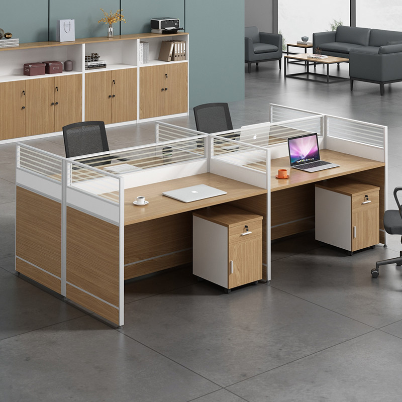 Chengdu office furniture staff desk plate modern screen partition computer desk and chair four or six card positions