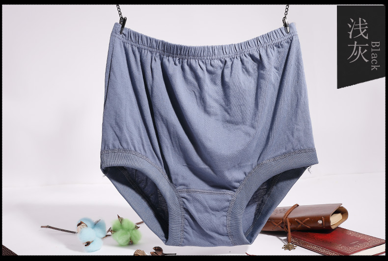Ông già đồ lót nam ông nội lỏng lẻo quần short cotton cao eo dad ông già ông già quần short thời trang đầu quan lot nu cap cao
