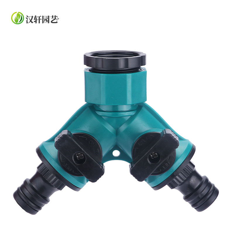 With switch tap diverter with valve tee joint Y type double nipple 10% Two-nipple joint 4 for 6 points