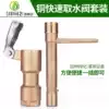 Lawn garden All copper water dispenser Quick water valve plug rod Green water pipe connector sprinkler plug dn20 25