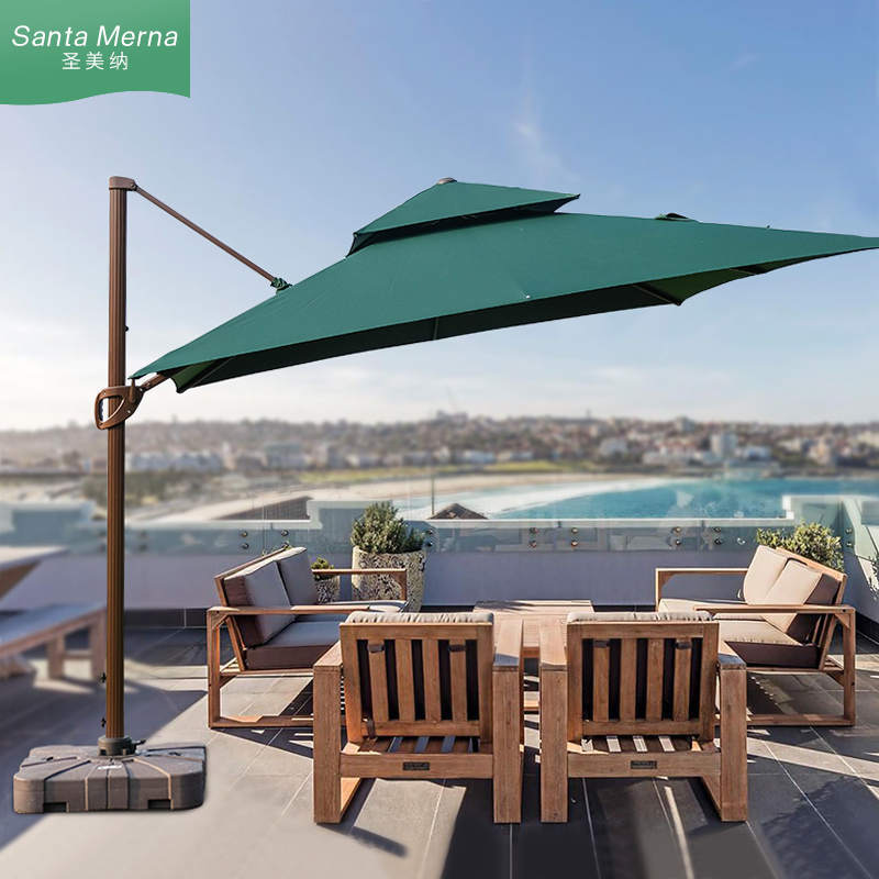 Outdoor parasol courtyard large Roman umbrella open balcony garden folding outdoor parasol parasol security parasol parasol