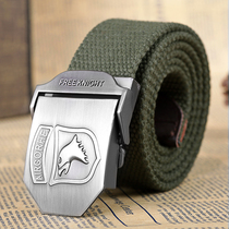 Military fan Tactical canvas belt Special forces training belt Mens early culture Frog trouble bulldozer season