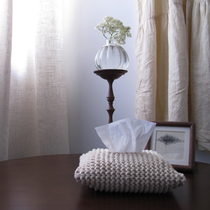incloudroom daily handmade goods slow life healing style rustic stick knitted tissue paper storage bag