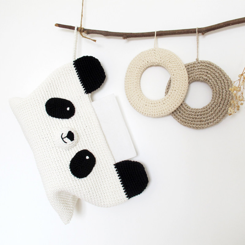 Original healing handmade cute extraction toilet bags hand-woven tissue for hanging tissue tissue sleeve Japanese toilet box