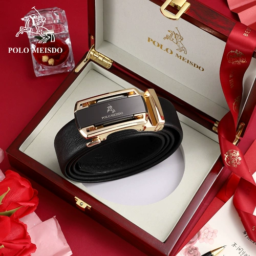 Подлинная лента Paul лента мужская кожа 2024 Новый автоматический вычет роскошный заголовок для пояса на талию кожаные брюки приносят парня