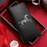 Мужской кошелек Ralph Lauren Polo Mercade, длинная версия, новинка 2025 года, мужской кошелек из натуральной кожи для парня, мужа и отца