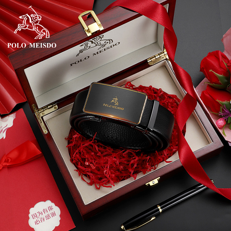 British Ralph Lauren polo belt men's leather automatic buckle men's belt youth casual pants belt wild youth tide