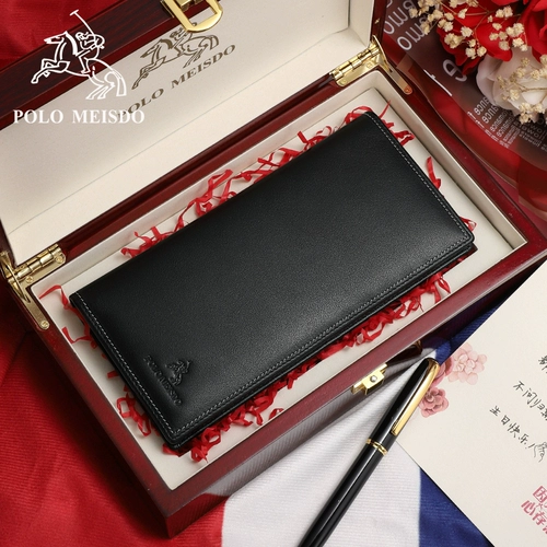 Длинный кожаный бумажник, длина макси, из натуральной кожи, подарок на день рождения