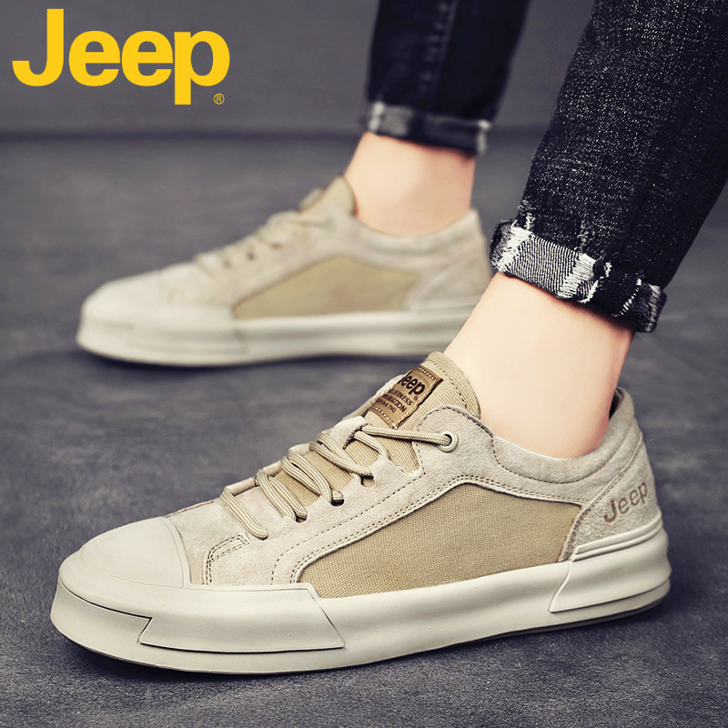 JEEP jeep board shoes men's shoes 2022 new autumn men's all-match casual canvas beanie shoes men's trendy shoes