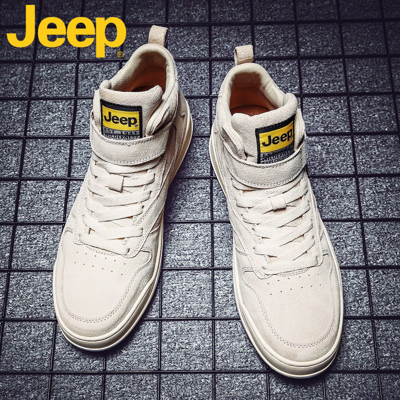 JEEP Gipp Board Shoes Men's Shoes 2022 New Summer Han Edition 100 Hitch High Cylinder Shoes Men Casual Boomer Shoes Men