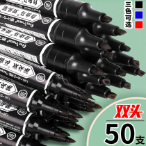 50 large double headcount pen black thickness two autograph pen not dropping color express coating special construction site logistics mark pen large capacity red hook pen POP large ink mark pen