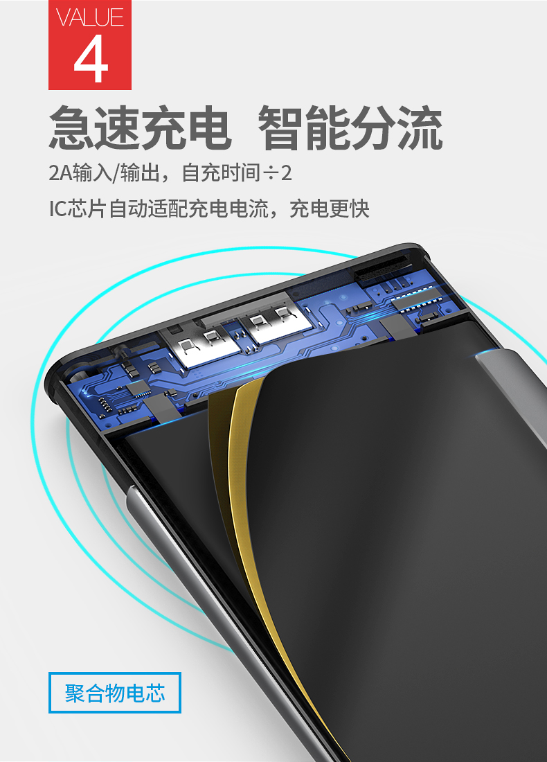 Yu Bo sạc kho báu 20000m mA số lượng đáng kể của màu đỏ mỏng dung lượng cao polymer A2 tùy chỉnh đèn flash sáng tạo phổ sạc di động điện 10.000 + cửa hàng flagship chính thức được cấp phép công thức gốc chính hãng - Ngân hàng điện thoại di động sạc dự phòng remax